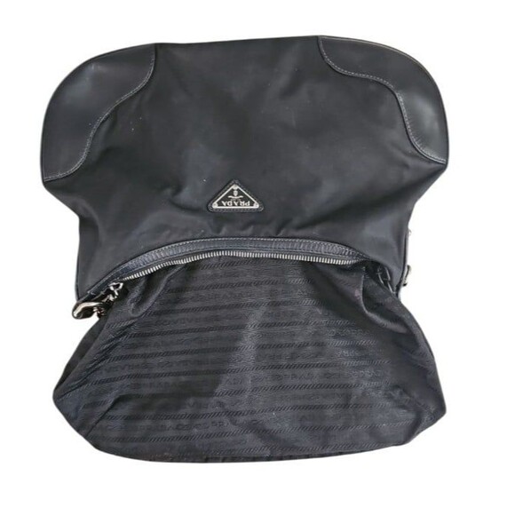 Prada Moon Y2K Small Shoulder Bag Chunky Silver Chain and Leather Handle - Picture 8 of 12